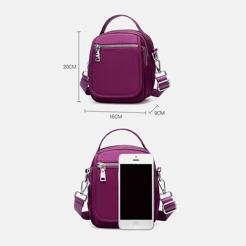 Women Mini Small Light Weight Waterproof Shoulder Bag Crossbody Phone