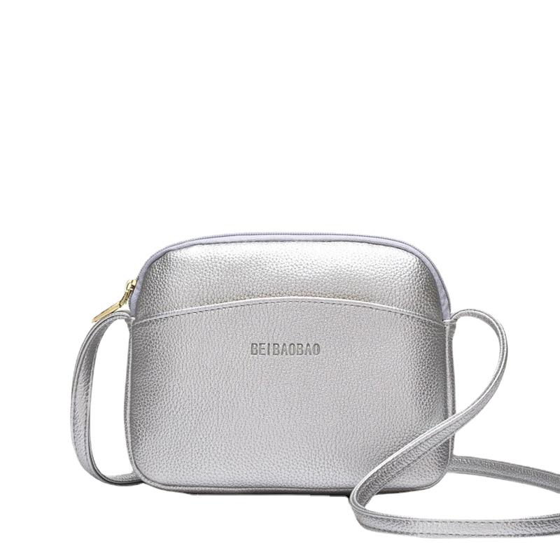 Trendy Casual Ladies' Mini Leather Crossbody Bags Candy Color