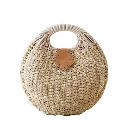 Handmade Casual Women's Shell Shape Straw Bags