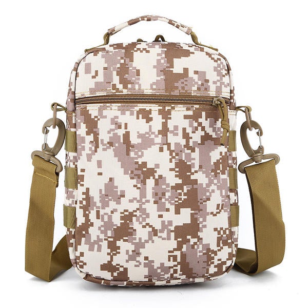 Men's Camouflage Tactical Crossbody Bag - Water-Resistant Outdoor Shoulder Handbag