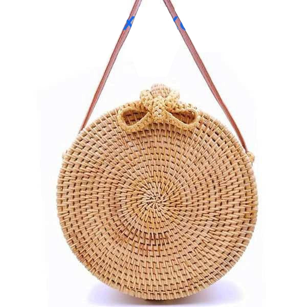 Women Handmade Straw Cross Body Bag Bohemia