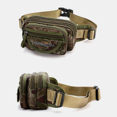 Men's Waterproof Camouflage Sling Bag with Multi-Pockets for Outdoor Use