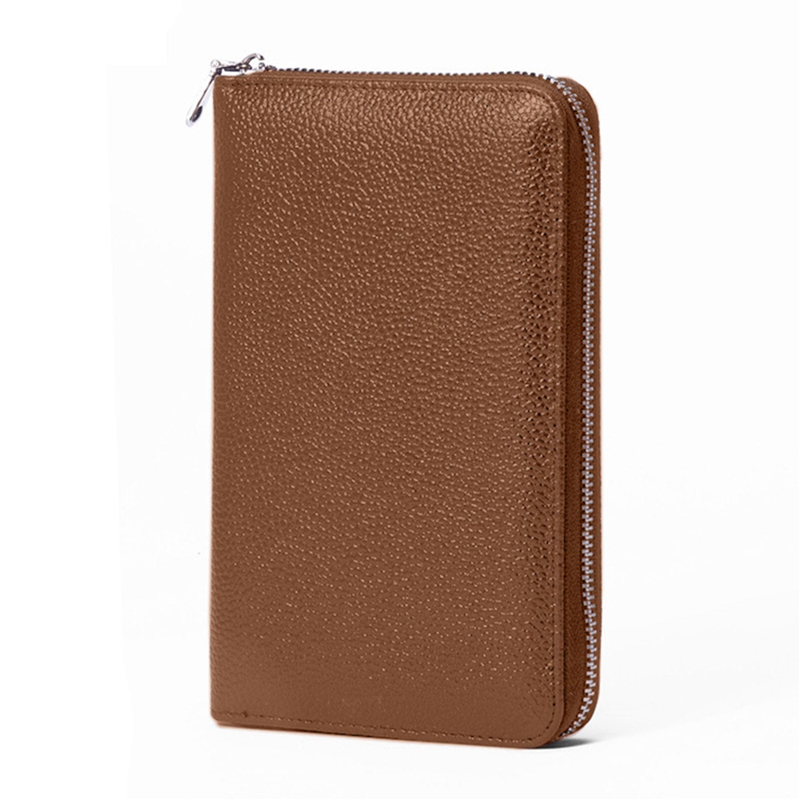 Women Genuine Leather RFID Multifunctional Wallet Multi-compartment Multi-card Slot Long Zipper