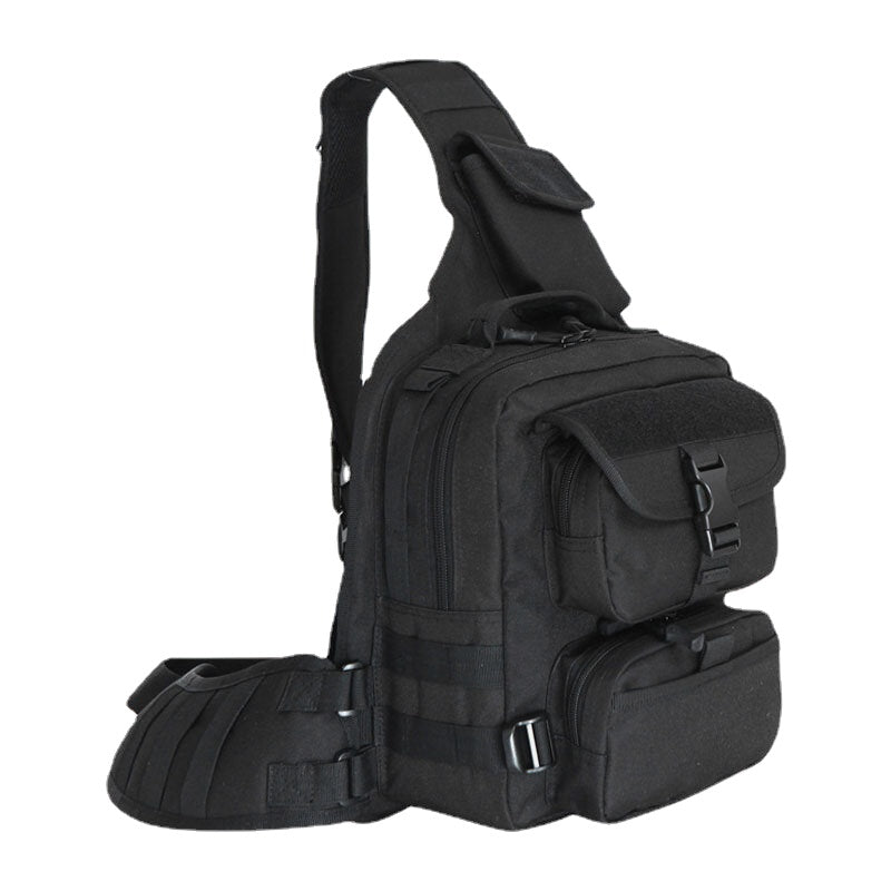 Men's Tactical Camouflage Nylon Shoulder Chest Bag for Outdoor Sports & Camping