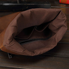 Men's Retro PU Leather Crossbody Bag - Wear-Resistant, Large Capacity, Shoulder Handbag