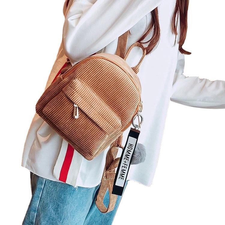 Stylish Cute Ladies' Mini Velvet Backpack