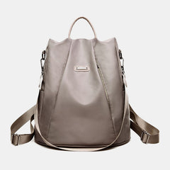 Women Fashion Large Capacity Pure Color Backpack