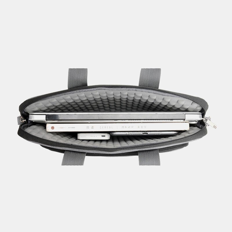 Men's Nylon Shockproof Waterproof Laptop Briefcase - Teacher Crossbody Shoulder Bag