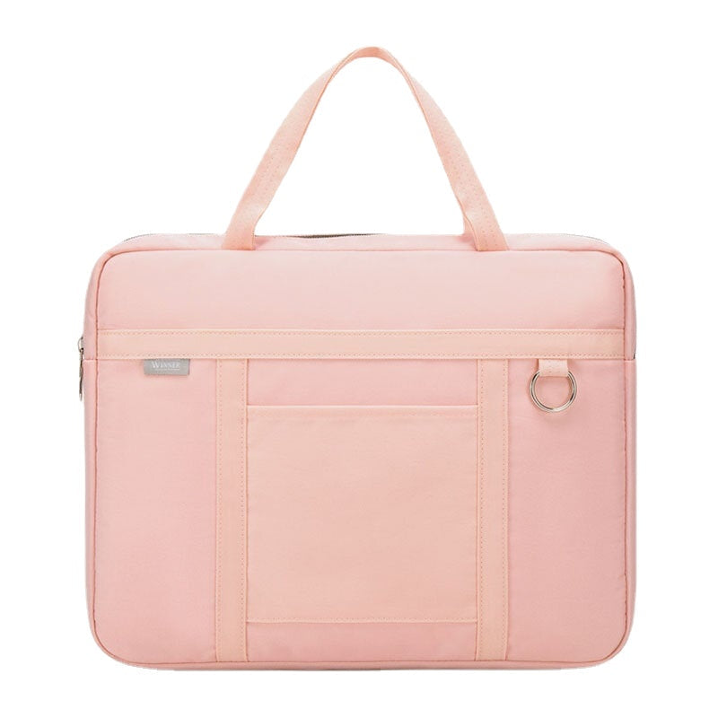 Unisex 14" Waterproof Laptop Bag with Multi-Pockets & Shock-Resistant Shoulder Strap