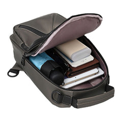 Men Polyester Multi-carry Medium Capacity With USB Charging Chest Bag Shoulder Bag