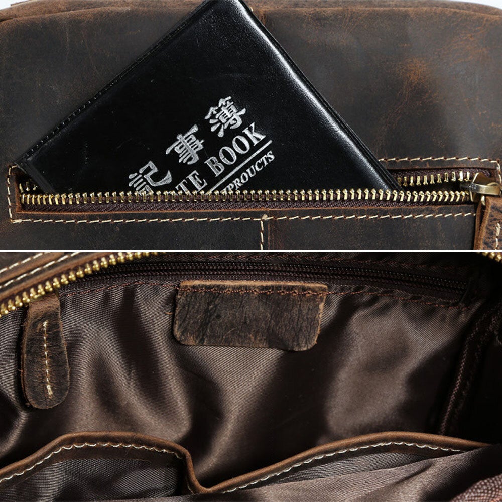 Men's Vintage Multi-pocket Crossbody Bag - Large Capacity Shoulder Bag