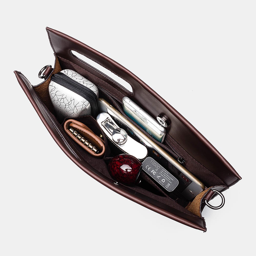 Men's Large Capacity Minimalist Business Crossbody Handbag