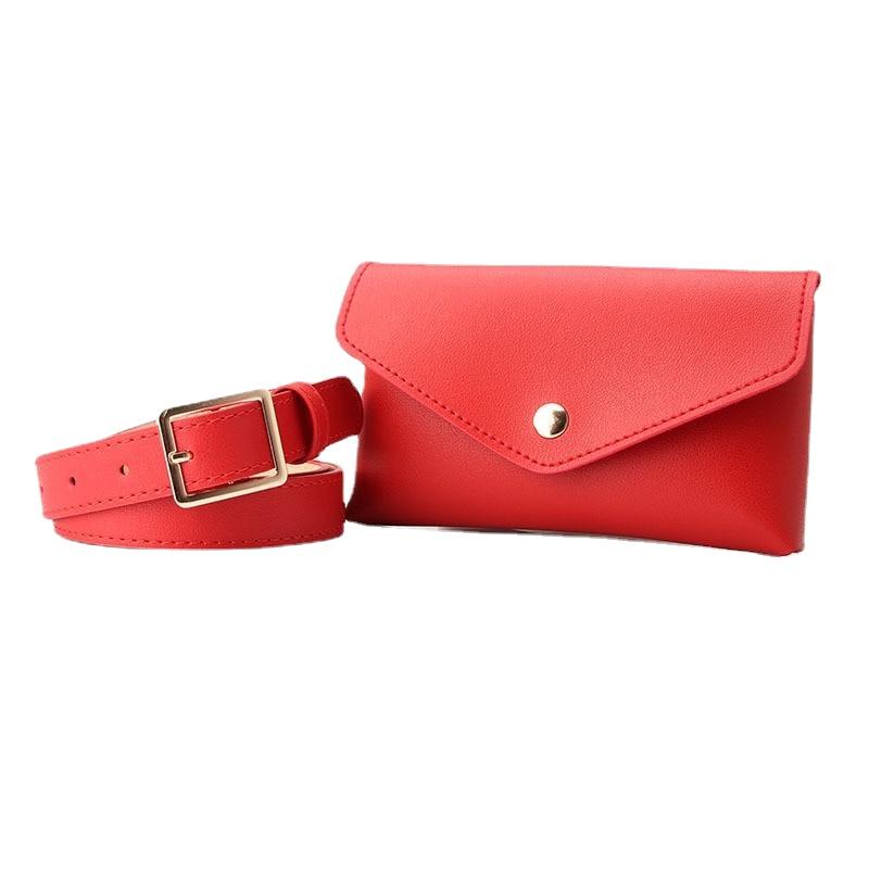 Classic Stylish Female Quality Leather Waist Bag For Money Card Key