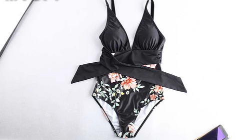 Floral Printed Clothes For Mother Daughter And Swimwear Bikini