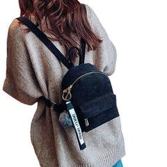 Stylish Cute Ladies' Mini Velvet Backpack