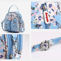 Women Waterproof Light Weight Small Mini Printed Pattern Shoulder Bag Crossbody Phone