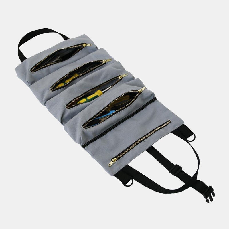 Portable Multi-Functional Canvas Car Storage Bag & Tool Organizer