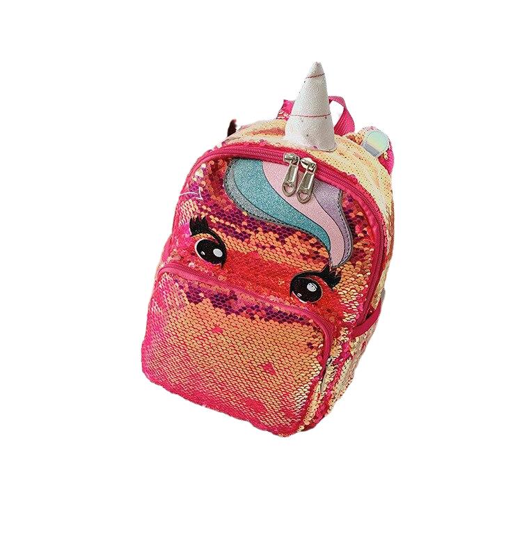 Fashion Large Capacity Ladies' Sequins Unicorn Styling Backpack For School