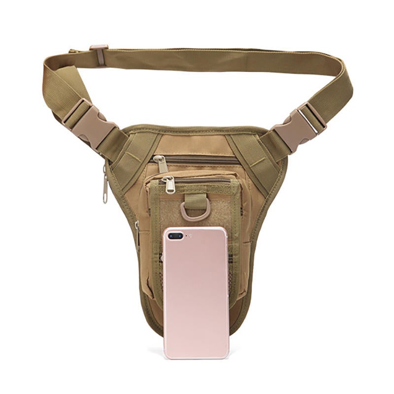 Waterproof Camouflage Tactical Leg Bag with Pockets for Outdoor Riding