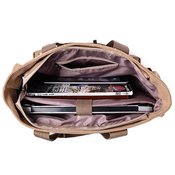 Men's Large Capacity Canvas Crossbody Bag for Outdoor Travel