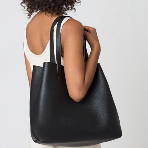 Women 2PCS Multi-pocket Large Capacity Removable Key Multifunctional Handbag Tote