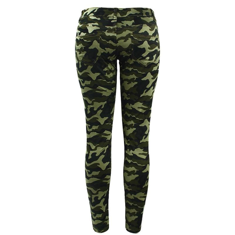Chic Camo Army Green Skinny Jeans - Sheseelady