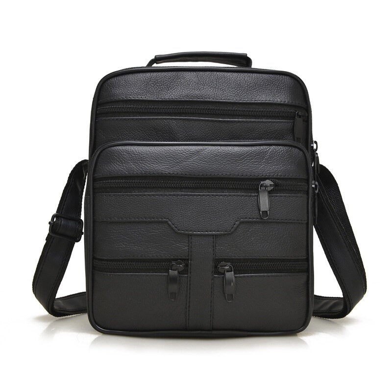 Men's Genuine Leather Business Shoulder Crossbody Bag