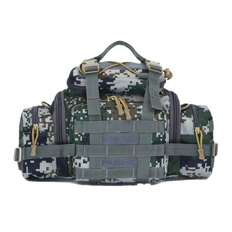 Unisex Tactical Camouflage Nylon Multi-carry Crossbody & Waist Bag for Outdoor Riding