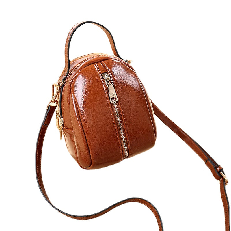 Women Faux Leather Wild Crossbody Bag Fashion Shell Shoulder Handbag