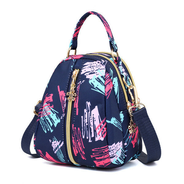 Women Print Nylon Casual Crossbody Bag Lightweight Shoulder Handbag