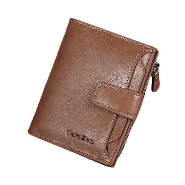 Men Women Faux Leather Retro Personalized Wallet Card Holder Coin Purse