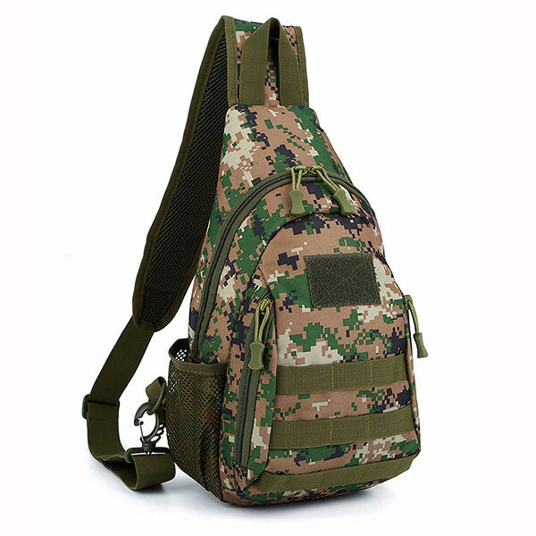 Men's Camouflage Nylon Tactical Crossbody Bag for Outdoor Camping & Trekking
