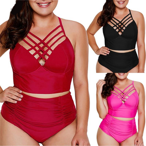Casual Sexy Women's Solid Color Nylon Brazilian Beachwear Plus Size