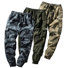 Calça Cargo Camuflagem Primavera Com Bolso Para Homem