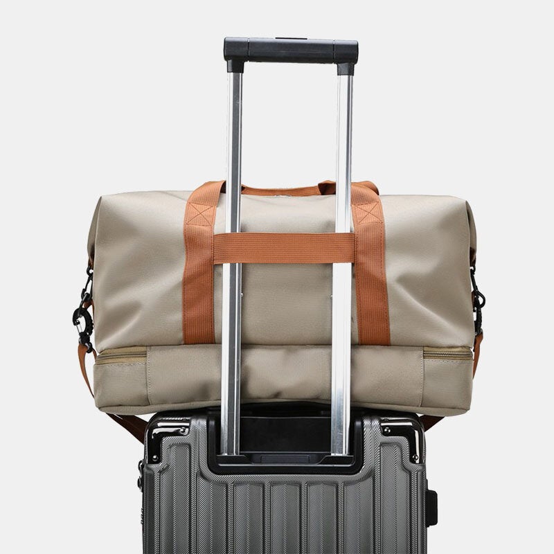 Unisex 32L Waterproof Oxford Crossbody Bag with Multi-Pockets for Summer Travel