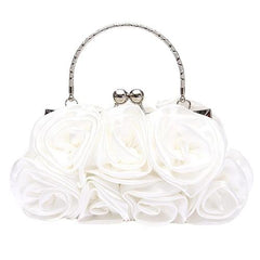 Trendy Elegant Ladies' Flower Pattern Clutch Handbags For Bridal Party