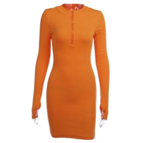 Stylish Sexy Women's Long Sleeve Bodycon Knitted Dresses