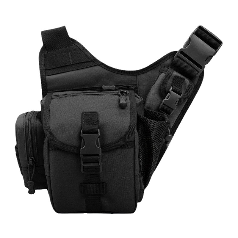 Men's Camo Waterproof Oxford Crossbody Saddle Bag for Outdoor Riding & Sports