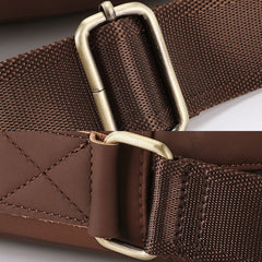 Men's Vintage Leather Crossbody Bag - Large Capacity, Fits 6.5" Phone, Casual Shoulder Messenger Bag