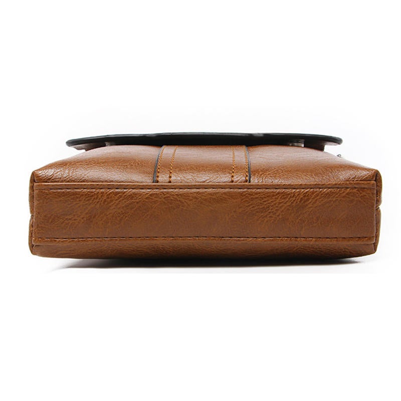 Men's PU Leather Crossbody Shoulder Bag - Casual & Stylish