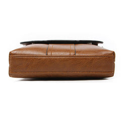 Men's PU Leather Crossbody Shoulder Bag - Casual & Stylish