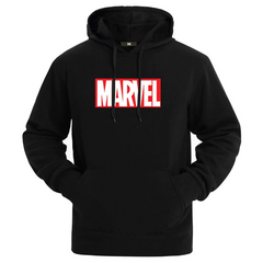 Homens de alta qualidade Marvel Letras Gráfica Hoodies