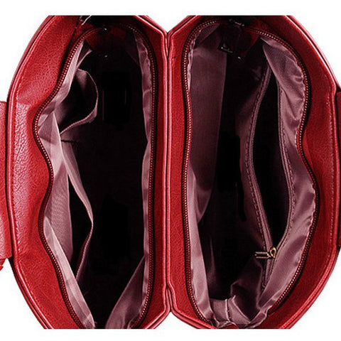 Retro Women PU Leather Plaid Bear Handbags Ladies Elgant Shoulder Bags Crossbody