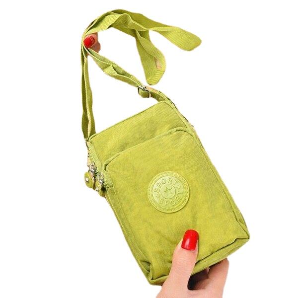 Casual Women's Zippered Flap Canvas Purse For Money Cards