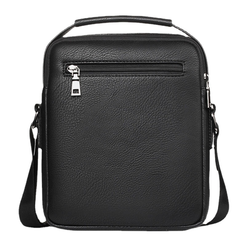 Men's PU Leather Multi-pocket Crossbody Bag - Large Capacity Teacher Bag