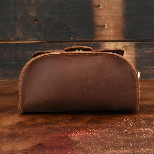 Men's Vintage Leather Business Crossbody Bag