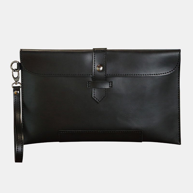 Men's Retro Faux Leather Phone Clutch for 6.7" Devices