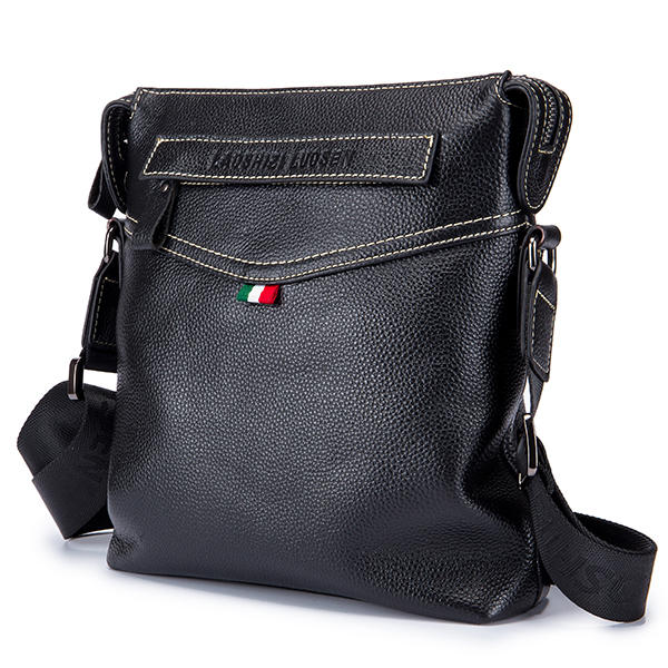 Men's Vintage Leather Business Crossbody Shoulder Bag