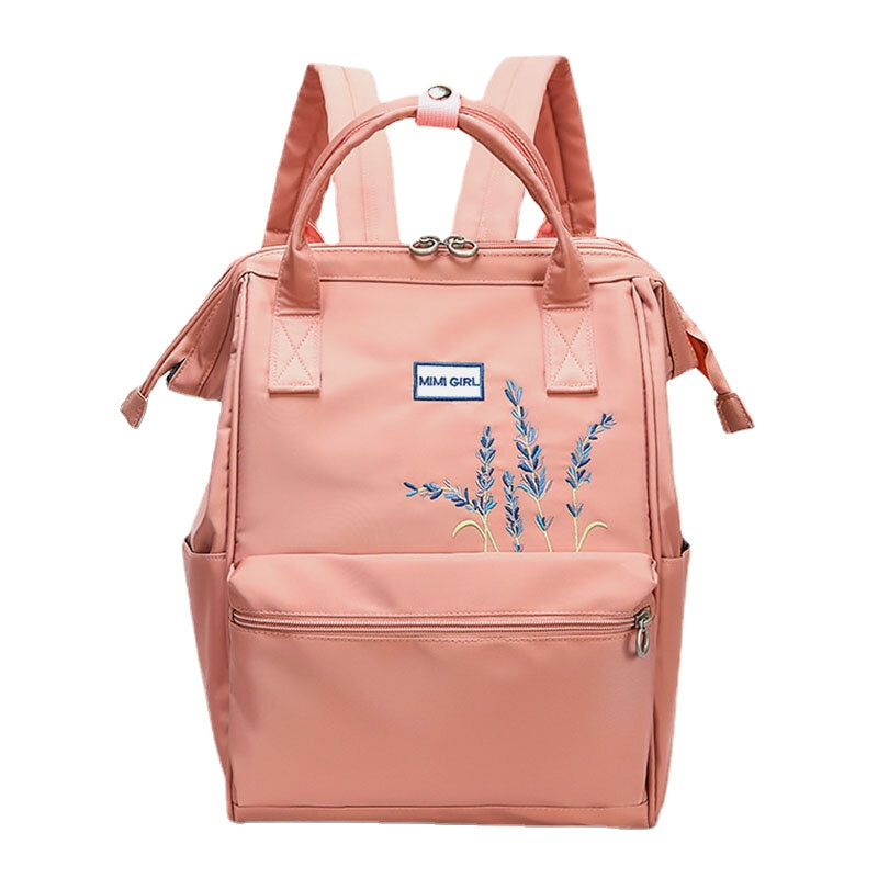 Women Anti theft Waterproof Embroidery Casual Backpack School Bag