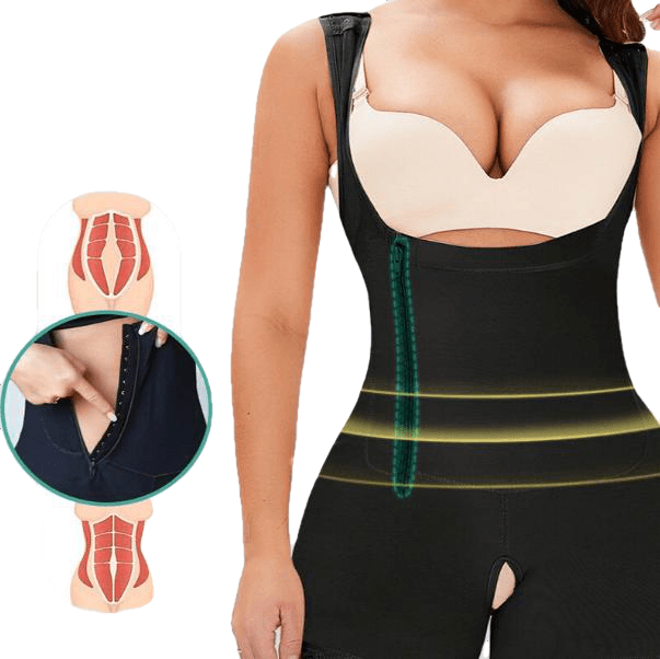 Shapewear for Women Tummy Control Shaper Zipper Hooks Open Bust Bodysuit Butt Lifter